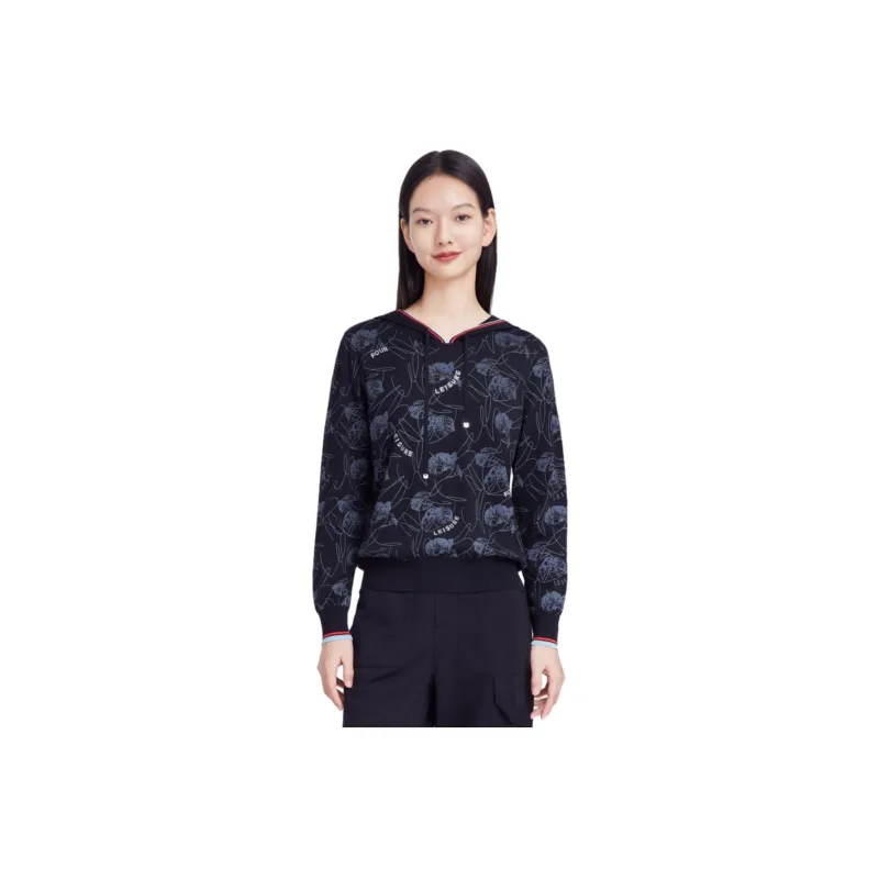 JZ. ANNAKRO Knitwear Women's Floral Black-0