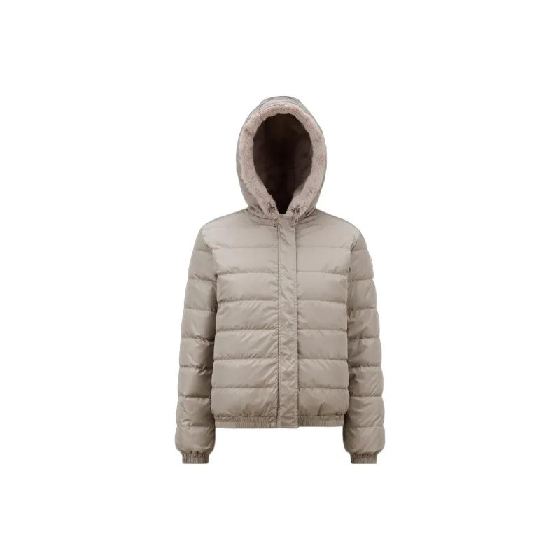Moncler Down Jackets Women's Beige-0