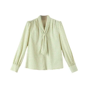 Late White Shirt Women's Polka Dot