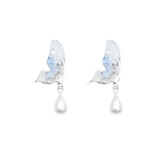 Universe Search S925 Silver Stud Earrings Women's