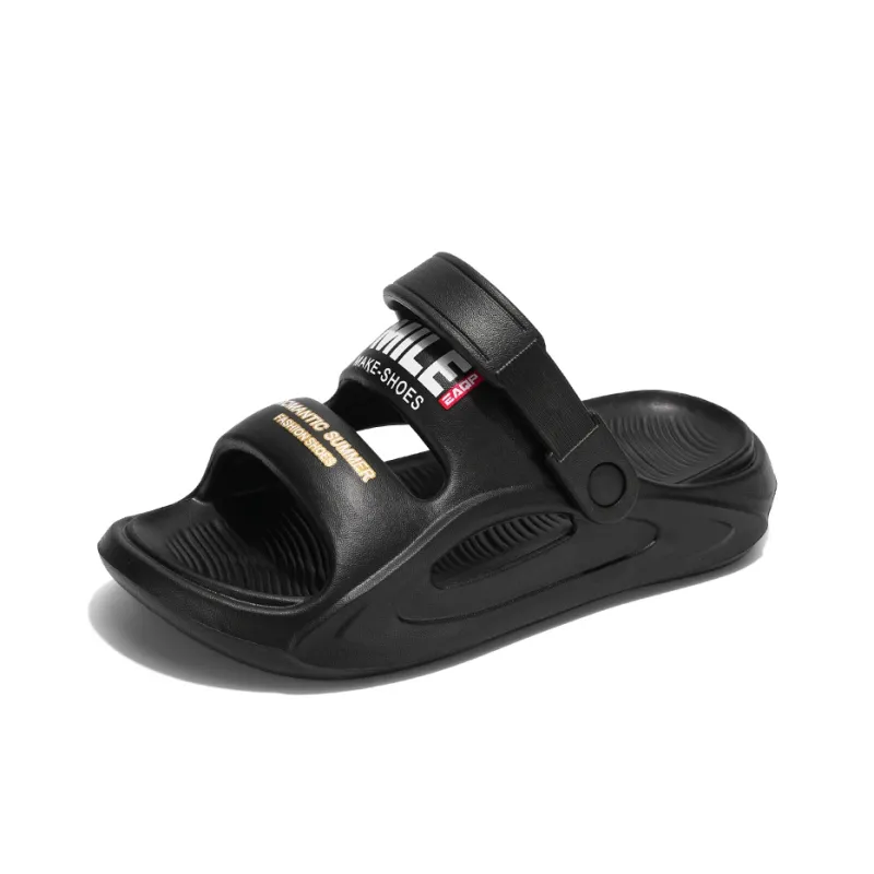Ncmt Beach Sandals Unisex White/Black/Dark Coffee-6