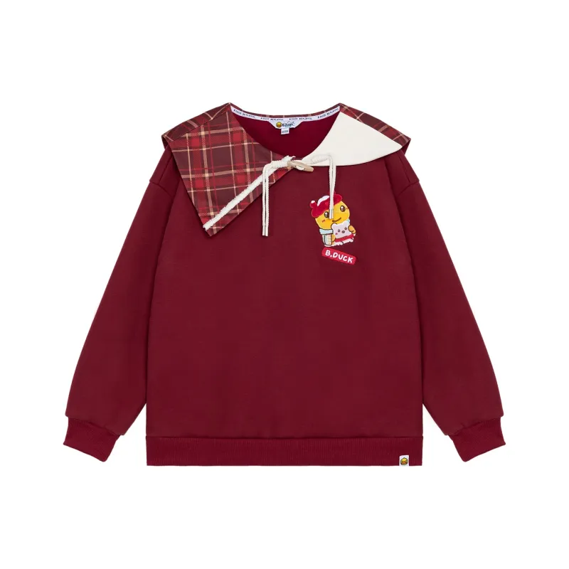 B.Duck Sweatshirt Women's Maroon-0