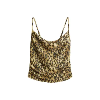 H&M Camisole Women's Beige/Leopard Print