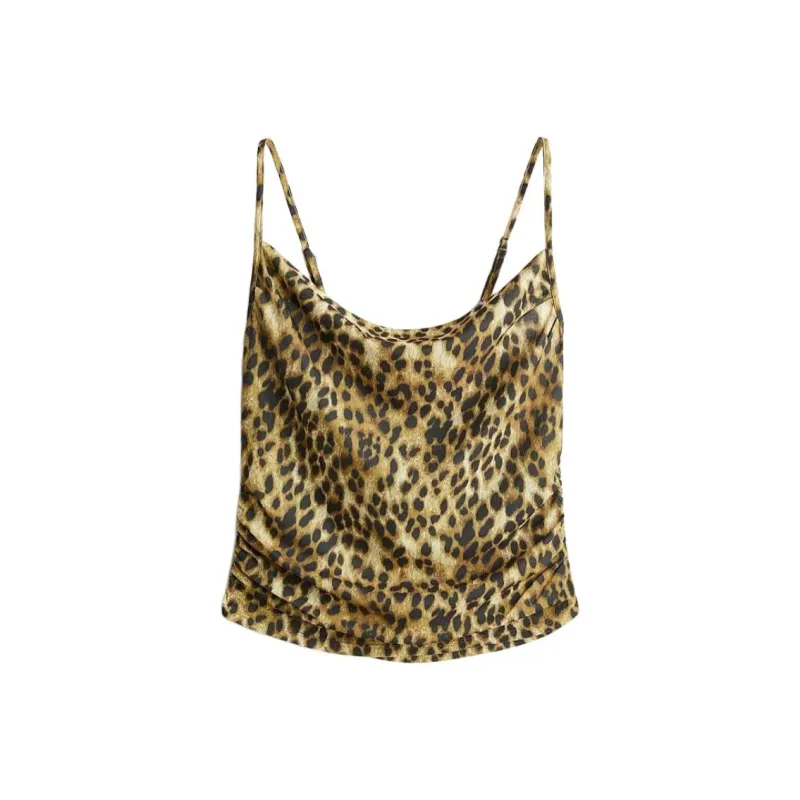 H&M Camisole Women's Beige/Leopard Print-0