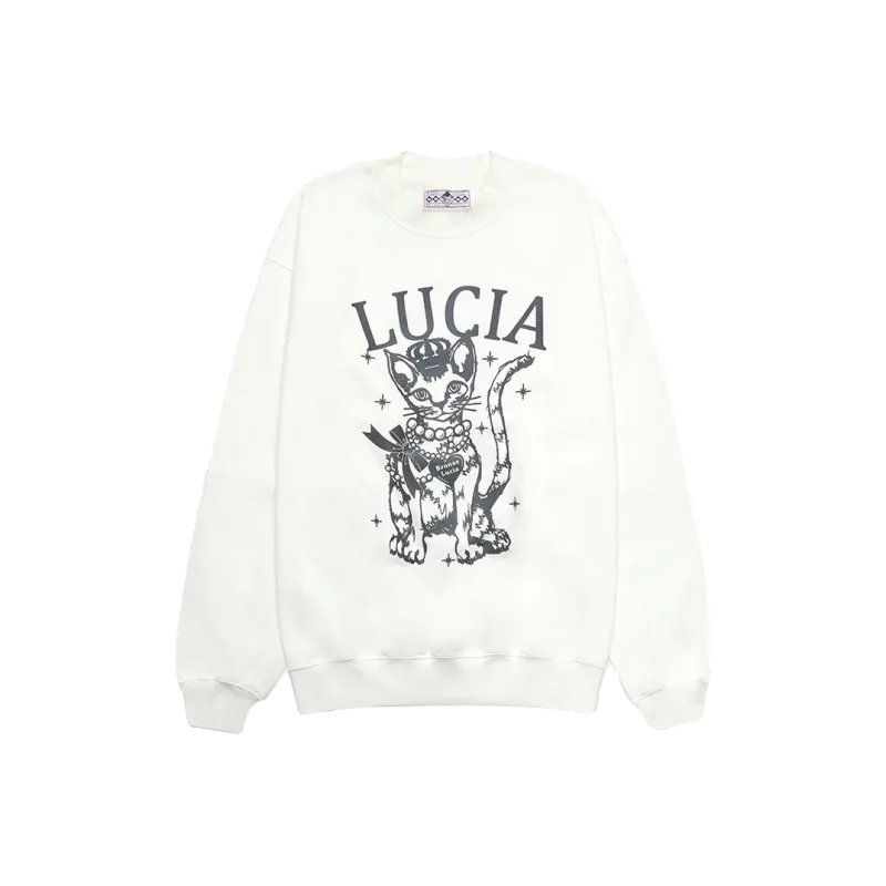 Bronze Lucia Sweatshirt Unisex White-0