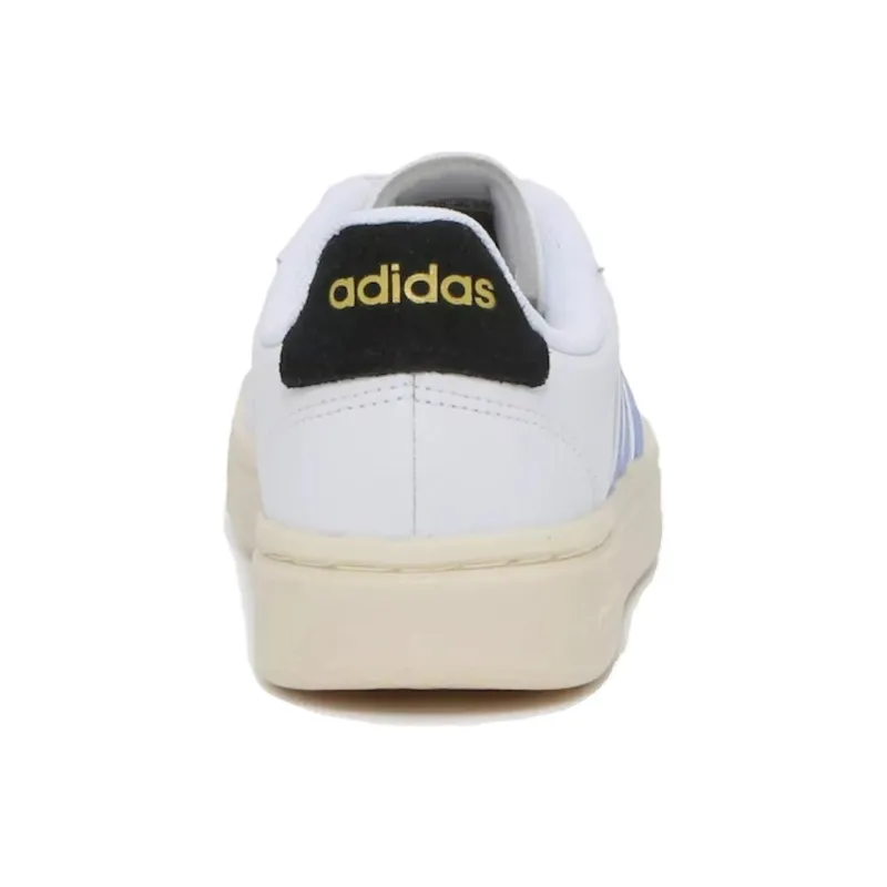 Adidas GRAND COURT ALPHA Anti Slip Wear Resistant Low Top Skateboard Shoes Women's White-3