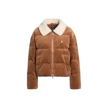Polo Ralph Lauren Corduroy Cord Insulated Jacket 'Camel'