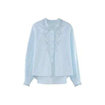 Fstudio Korean Style Design Shirt Women's Blue