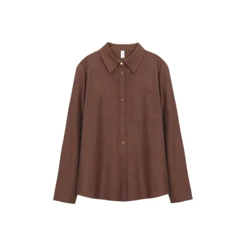 Lucybaily Shirt Women's Blood Stone Coffee