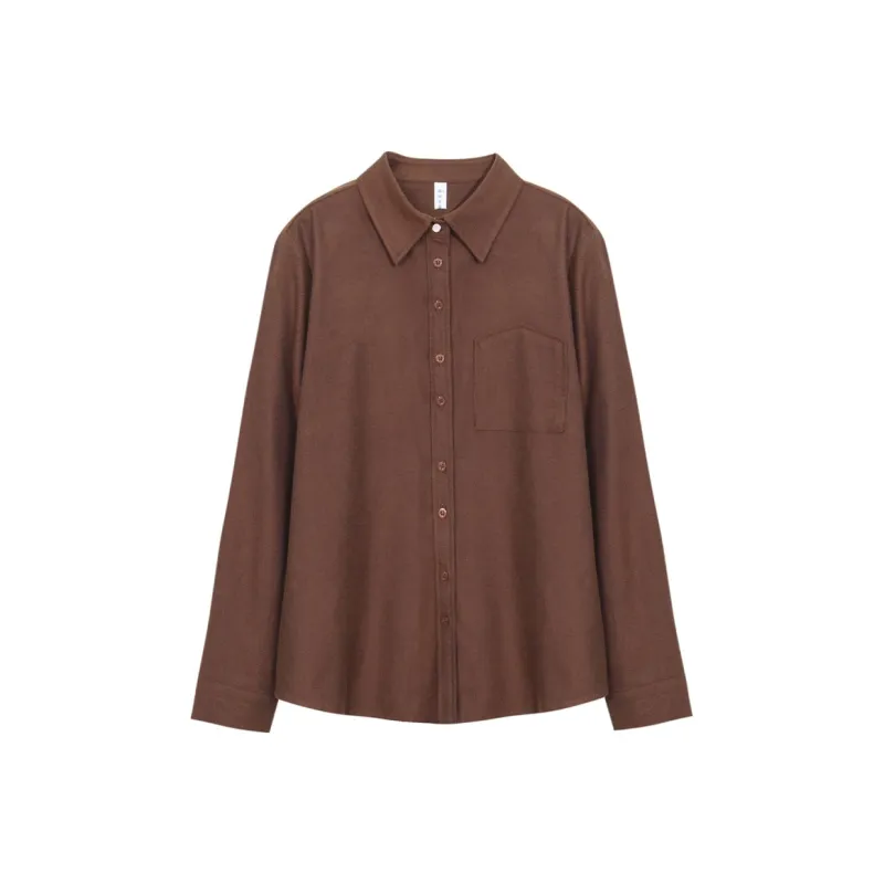 Lucybaily Shirt Women's Blood Stone Coffee-0
