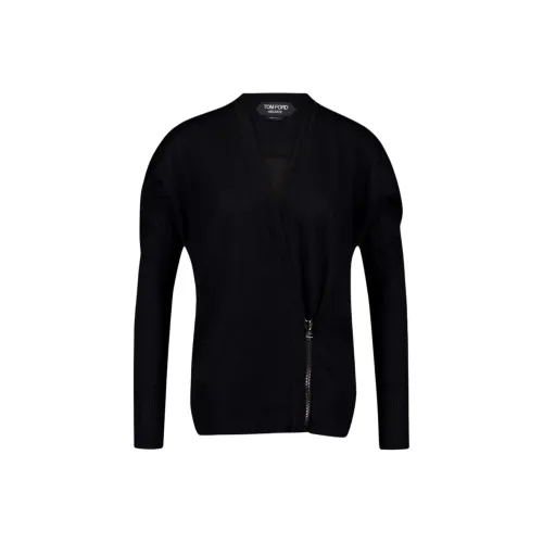 TOM FORD Zip Detailed Wrapped Cardigan