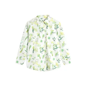 LiNing Chinese Culture Series Shirt Women's White Base With Print