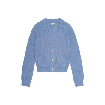 GANNI FW23 Knitwear Women's Pink Blue