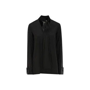 SportMax Pussy Bow Long Sleeved Top