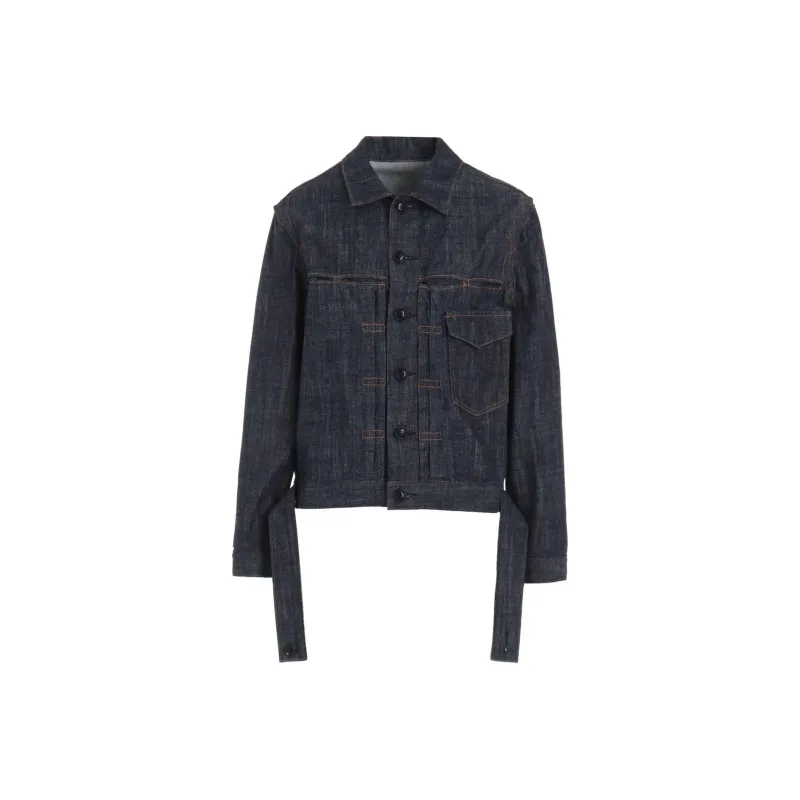 Yohji Yamamoto KO Tucked Denim Jacket 'Indigo'-0