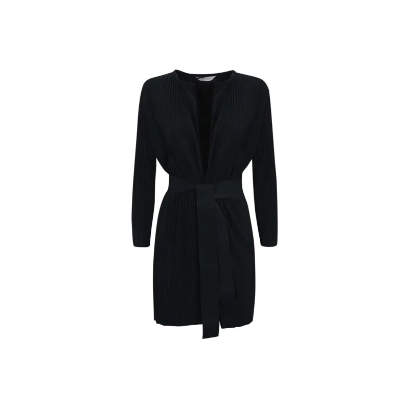MaxMara Pinstriped Belted Jacket-0