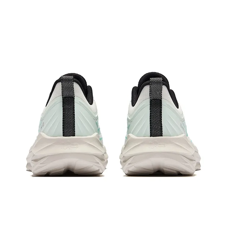 Erke Cushioning Rebound Lightweight Breathable Low-Top Running Shoes Men's Microcrystalline White Jade Azurite-3