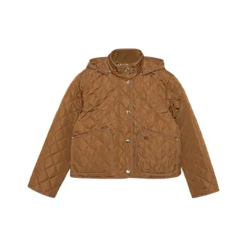 Burberry Quilted Hooded Jacket