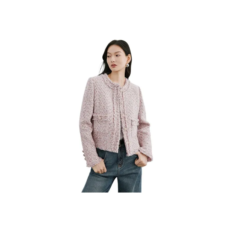 Hopeshow SS24 Jackets Coats Women's Misty Pink-0