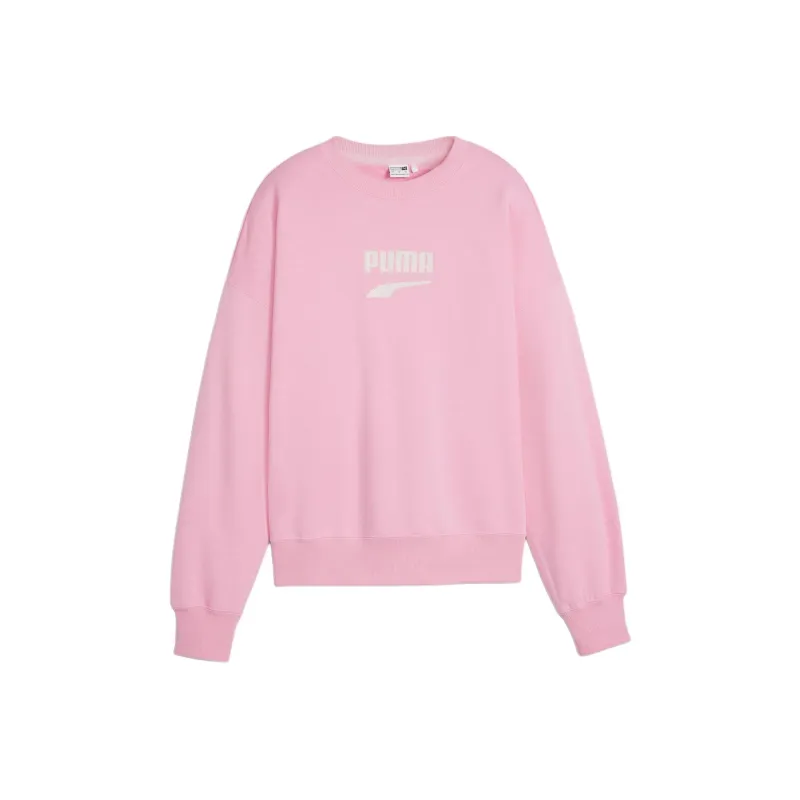 PUMA DOWNTOWN Women's Oversized Crew Sweatshirt Women's Pink-0