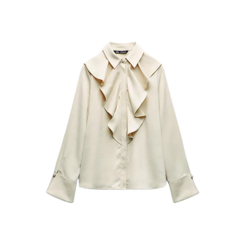 ZARA Shirts Women's Champagne-0