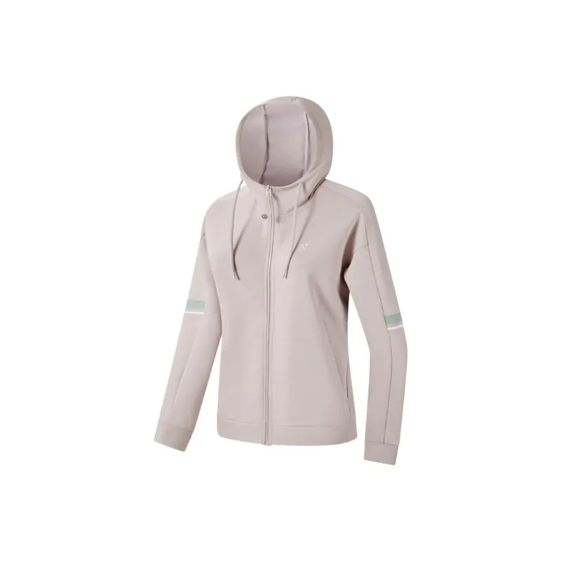 XTEP Variety Training Collection Jackets Coats Women's Gray Pink-0