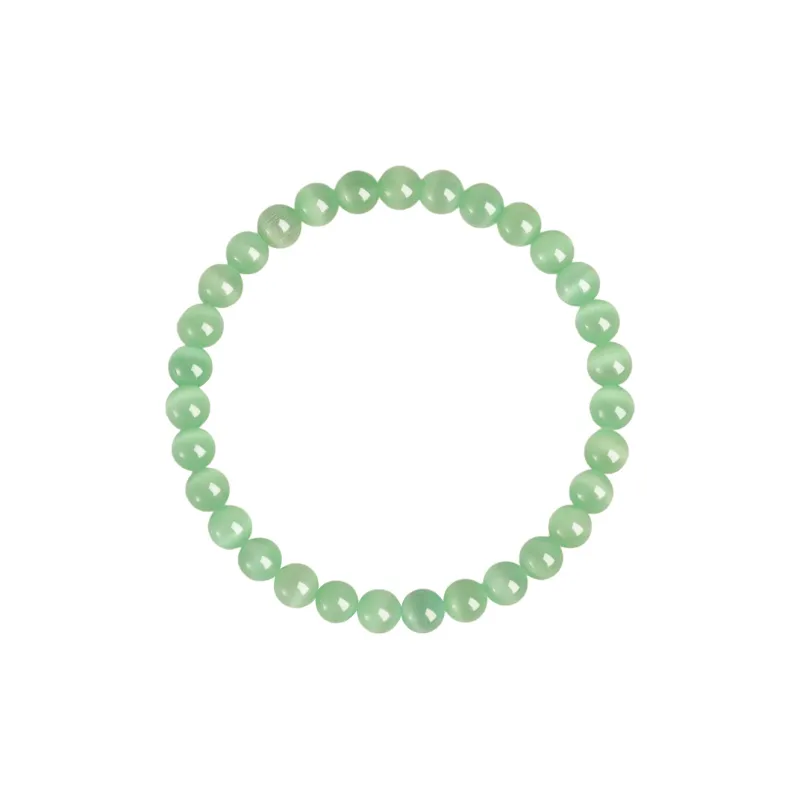 JIUHUASHAN Glass Cat Eye Bracelets Women's-16