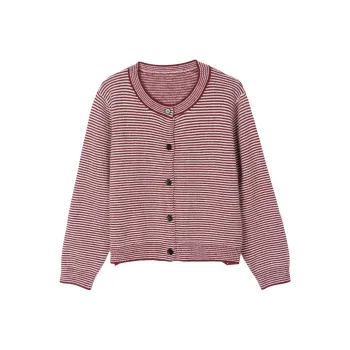 FAWENXIANGZI Knitwear Women's Red/White Space