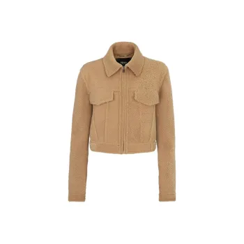 FENDI Zip-up Shearling Jacket