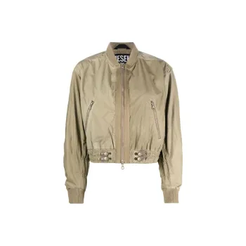 DIESEL Jackets Women's Light Olive Green