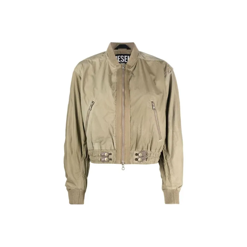 DIESEL Jackets Women's Light Olive Green-0