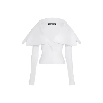 Jacquemus La Veste Giacca Draped Collar Jacket
