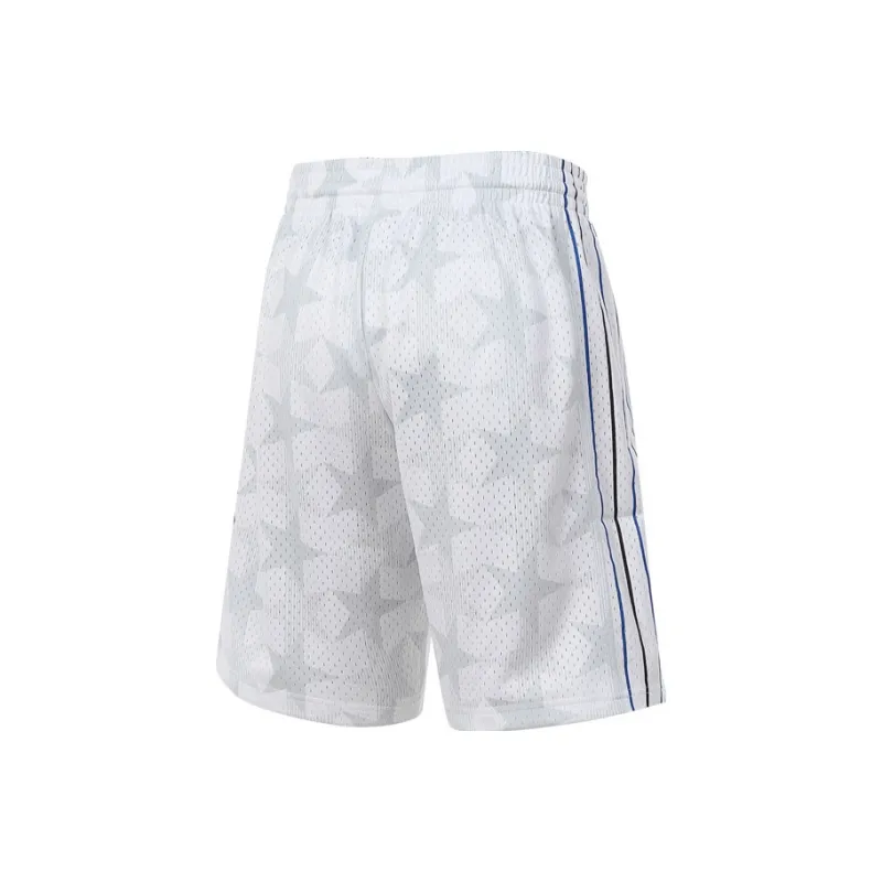Mitchell & Ness x NBA SWINGMAN Fan Edition Basketball Shorts Unisex White-1