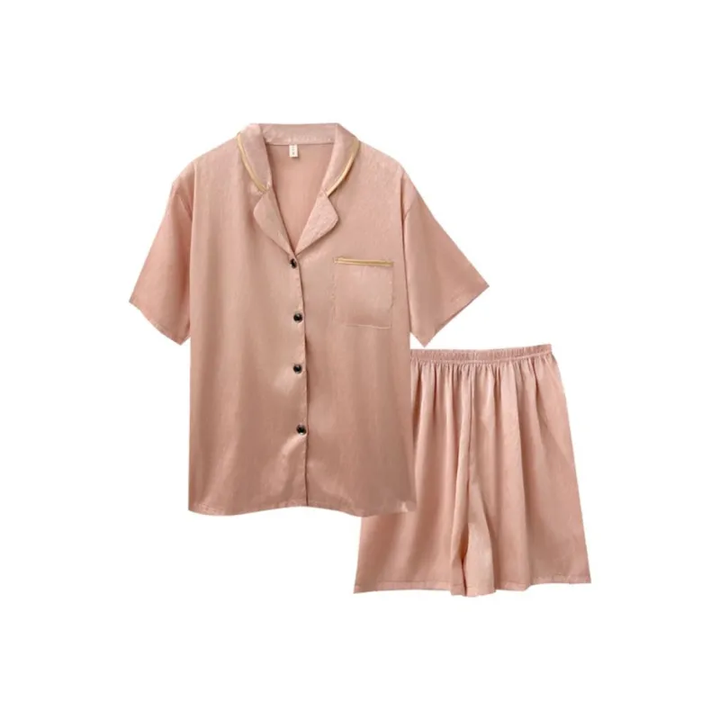 Qiao Ni Tong Pajama Set Women's Light Pink-27