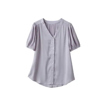 Huagaa Shirts Women's Purple