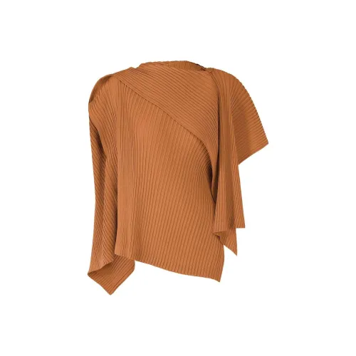 ISSEY MIYAKE Regular T Shirt Women's Brown