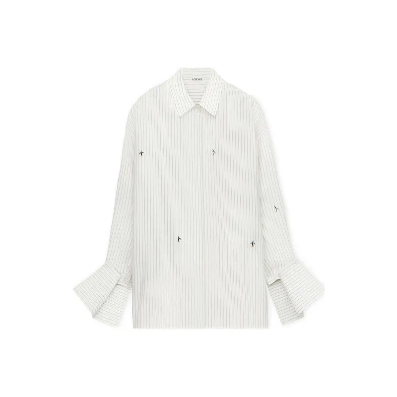 LOEWE X Suna Fujita Pinstripe Shirt-0