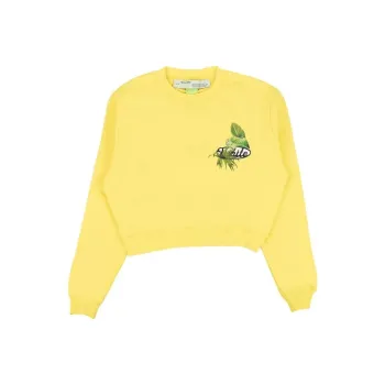 OFF-WHITE Sweatshirt Regular Fit Women's Yellow