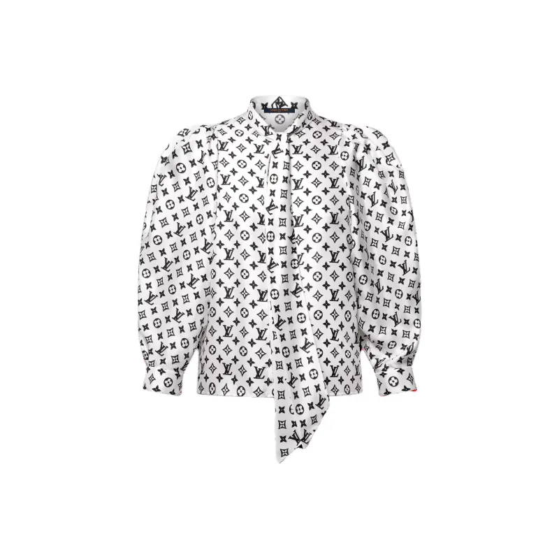 LOUIS VUITTON 3D Monogram Puff Sleeve Blouse-0