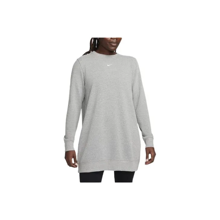 Nike Dri FIT One Women's Crew Neck French Terry Tunic-0