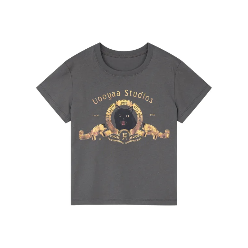 UOOYAA T Shirts Women's Gray-0