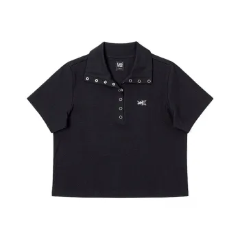 Lee SS25 Polo Pine Women's Black