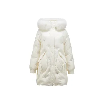 XIANGYING Down Jackets Women's Beige