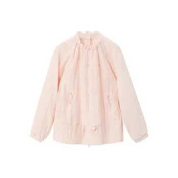 OVV Jackets Women's Pink Solid Color 13