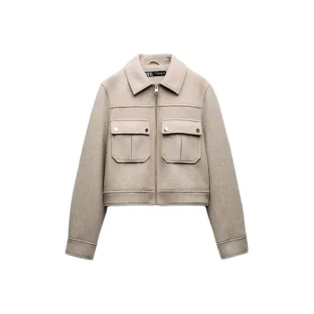 ZARA Jackets Coats Women's Beige