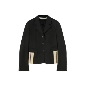 PALM ANGELS Stripe Detailed Fitted Blazer