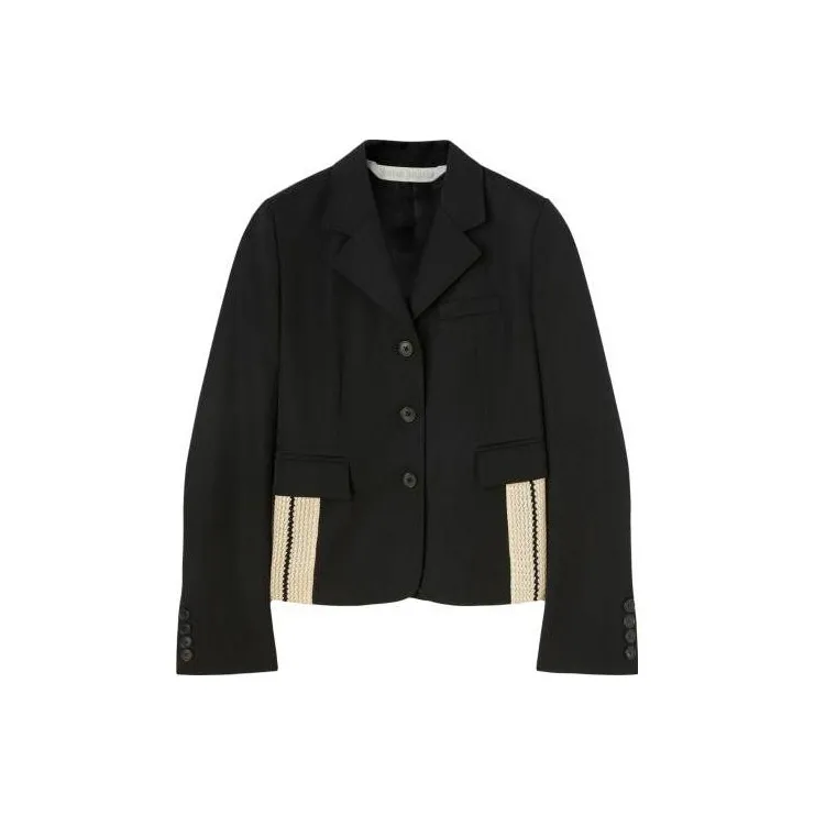 PALM ANGELS Stripe Detailed Fitted Blazer-0