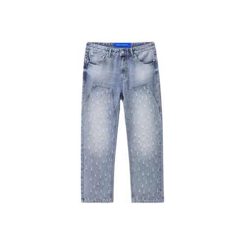 FAIRWHALE Jeans Unisex Light Blue