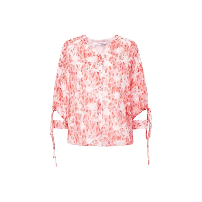 JZ Juzui Shirt Women's Floral Maroon-0