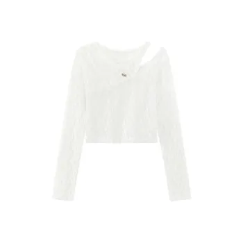 CHUU Lace Chiffon Shirt Women's